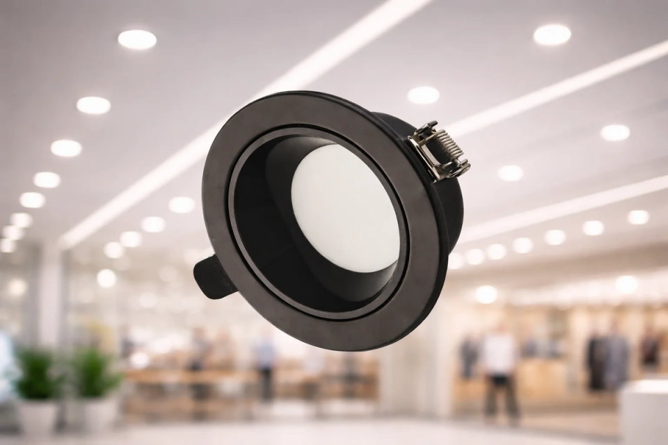 Cata 8w Başak Led Armatür (Siyah Kasa)(3 Renk) Yuvarlak CT-5261