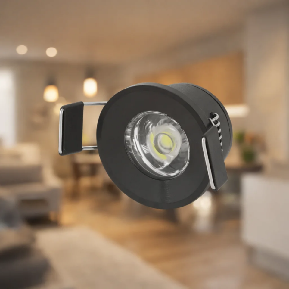 Cata 1,5w  Yıldız Spot Power Ledli Siyah Kasa (Beyaz) Gömme Armatür CT-5270SYHB