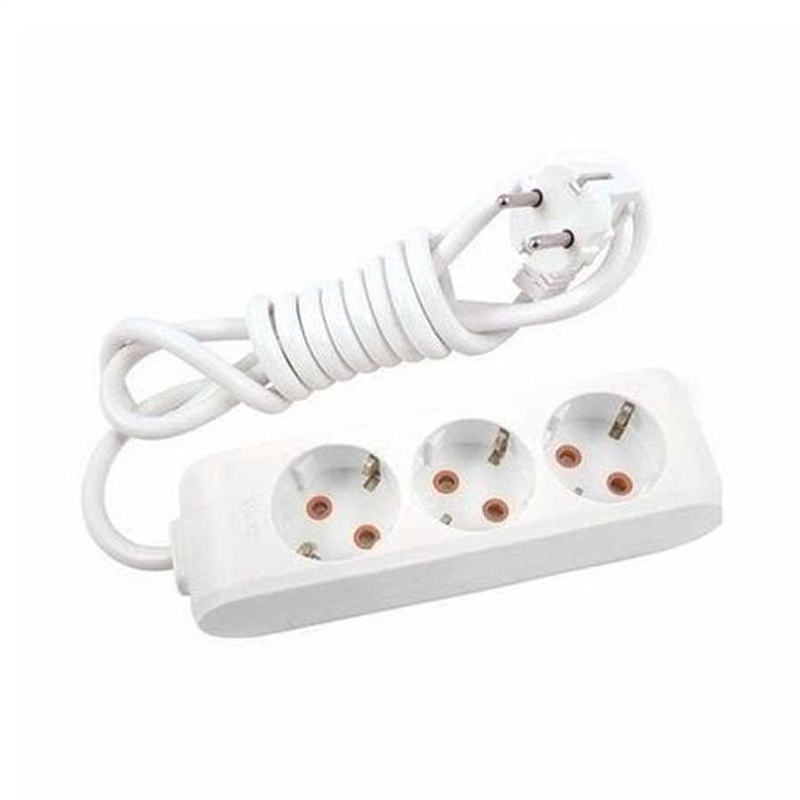 Viko Multi-let Üçlü Priz Topraklı Kablolu Ç.K. Beyaz 3 Metre 90113303