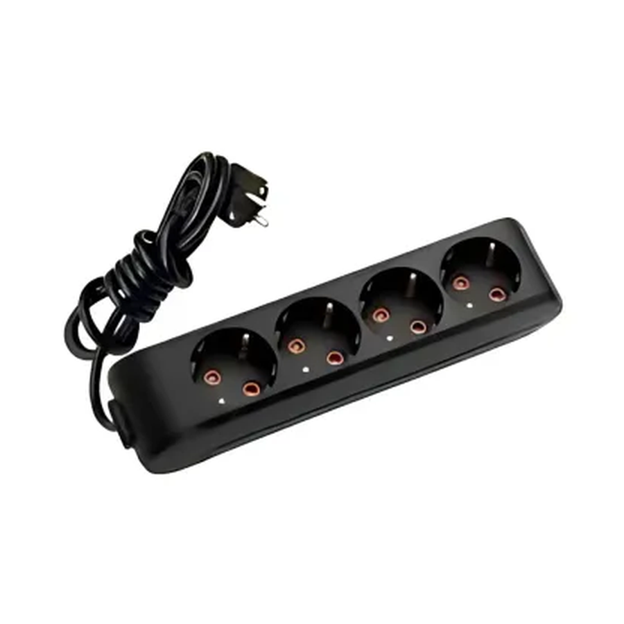 Viko Multi-let Dörtlü Priz Topraklı Kablolu Ç.K. Siyah 3 Metre 90133403