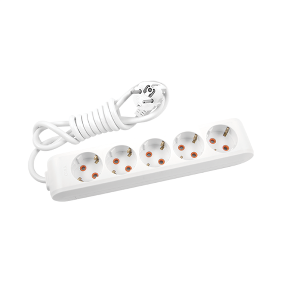 Viko Multi-let Beşli Priz Topraklı Kablolu Ç.K. Beyaz 3 Metre 90113503