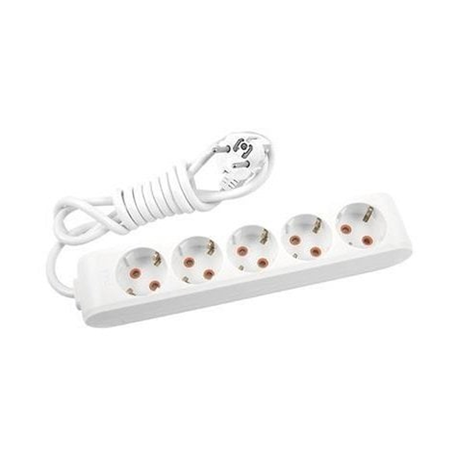 Viko Multi-let Beşli Priz Topraklı Kablolu Ç.K. Beyaz 5 Metre 90113505