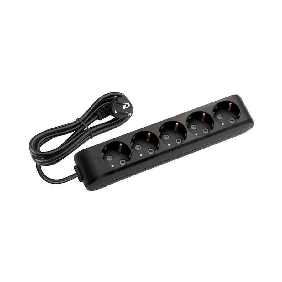 Viko Multi-let Beşli Priz Topraklı Kablolu Ç.K. Siyah 5 Metre 90133505