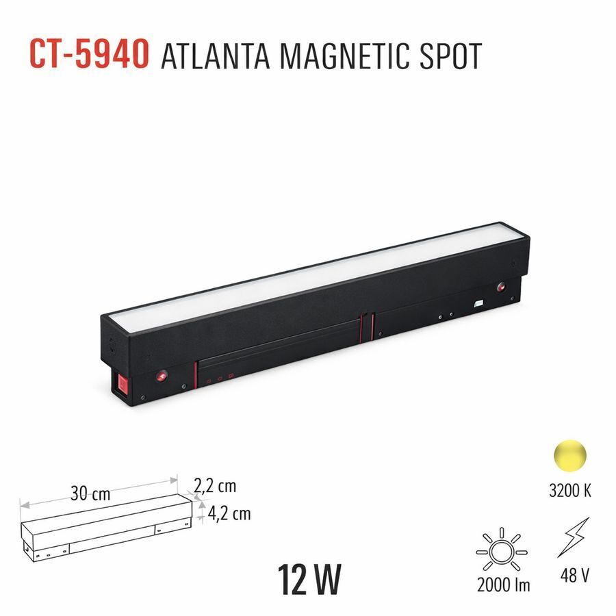 Cata 12w  Atlanta  Magnetıc Spot(Gün Işığı) CT-5940