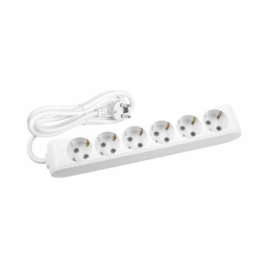 Viko Multi-let Altılı Priz Topraklı Kablolu Ç.K. Beyaz 5 Metre 90113605