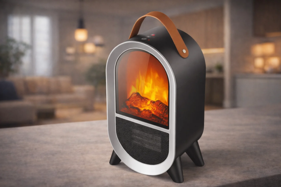 Cata Uludağ Taşınabilir Şömine 1500w 4 Kademeli Kumandalı CT-6055