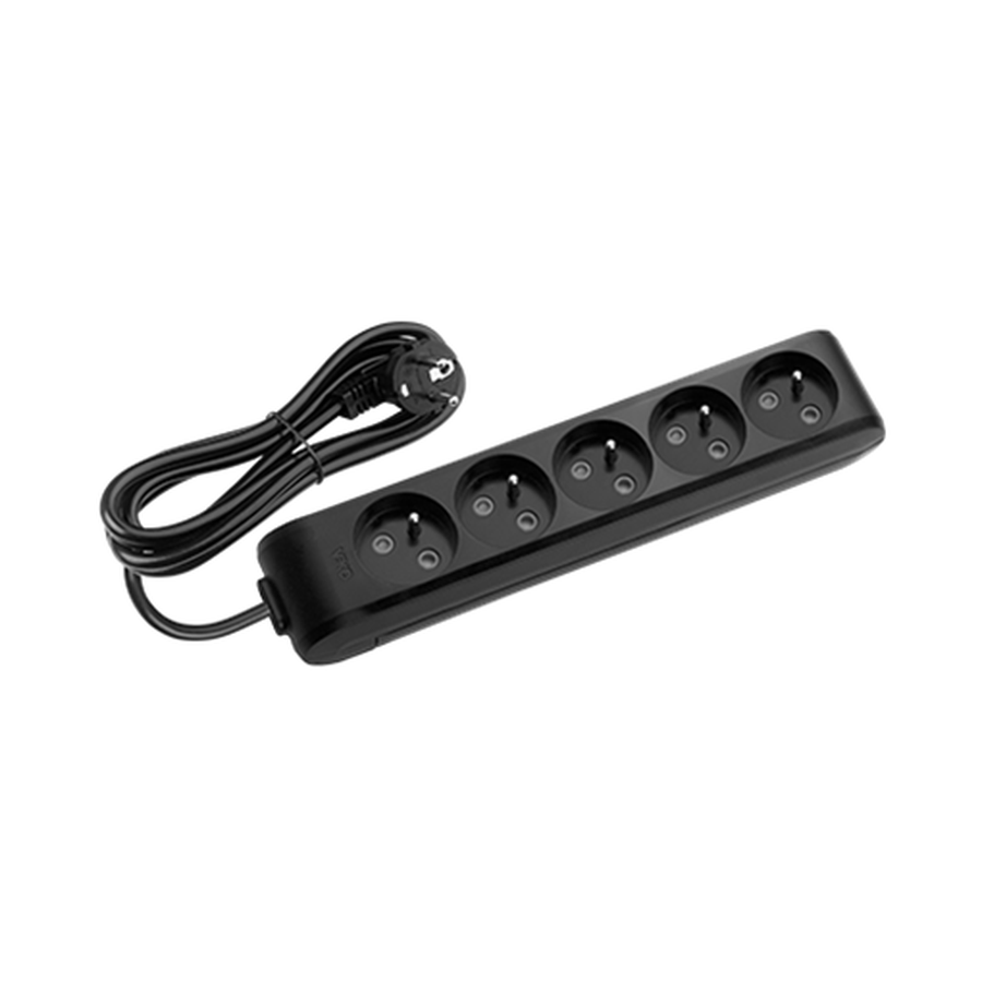 Viko Multi-let Beşli Priz UPS Topraklı Kablolu Ç.K. Siyah 2 Metre 90130502