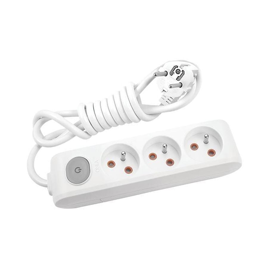 Viko Multi-let Üçlü Priz Anahtarlı UPS Topraklı Kablolu Ç.K. Beyaz 2 Metre 90119302