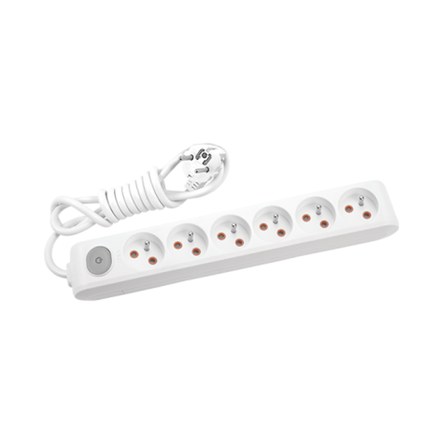 Viko Multi-let Altılı Priz Anahtarlı UPS Topraklı Kablolu Ç.K. Beyaz 2 Metre 90119602